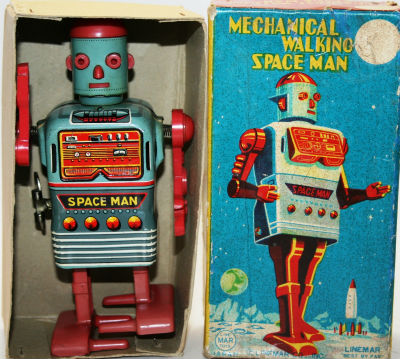 Sold at Auction: Vintage Louis Marx Mr. Mercury Robot Toy